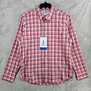 Chubbies The Leave It To Sleaver SS Slim‎ Fit Popover Shirt Plaid Medium New